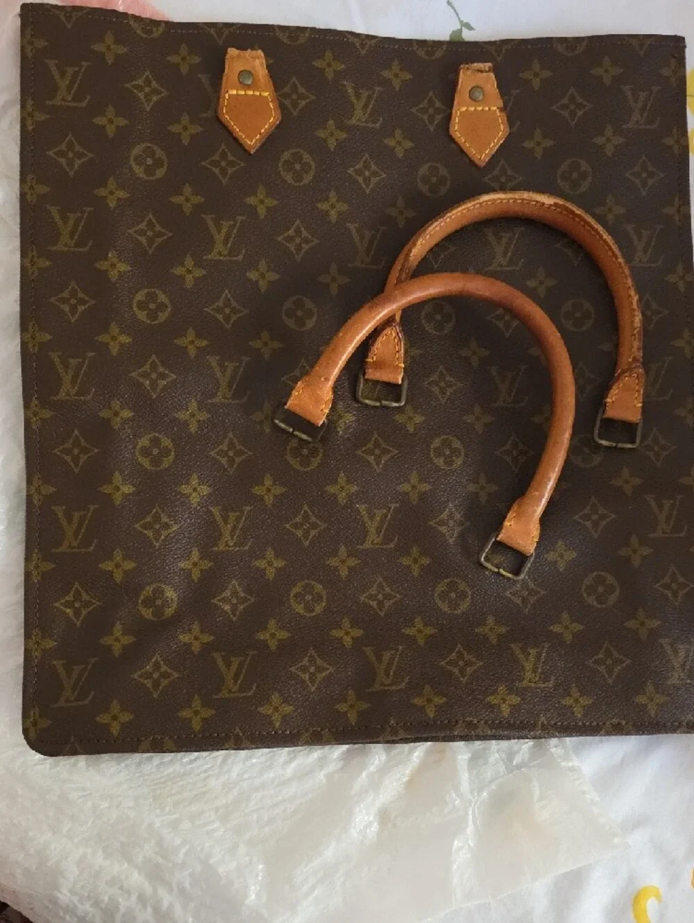 Louis Vuitton Monogram Canvas Shopper Tote - Brown & Tan